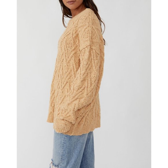 FREE PEOPLE Isla Cable Tunic / Camel - Picture 4 of 6